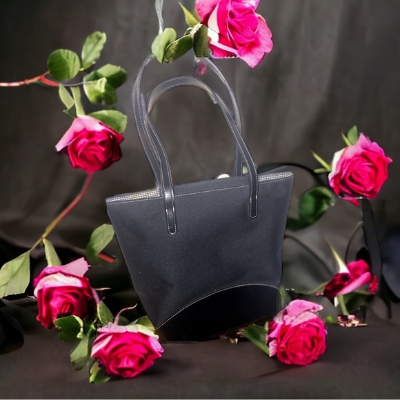 Kate Spade - Vintage Collector’s Bucket Tote Bag w/ Gingham Linning - Picture 2 of 7